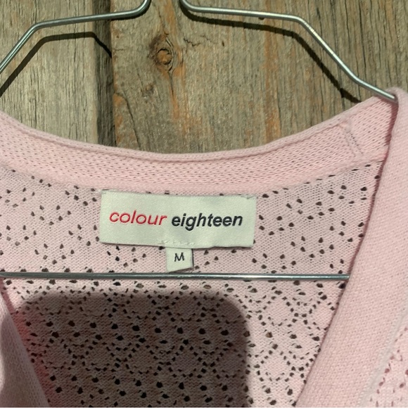 Colour Eighteen Cute Pink Cardigan size Medium - Picture 5 of 16